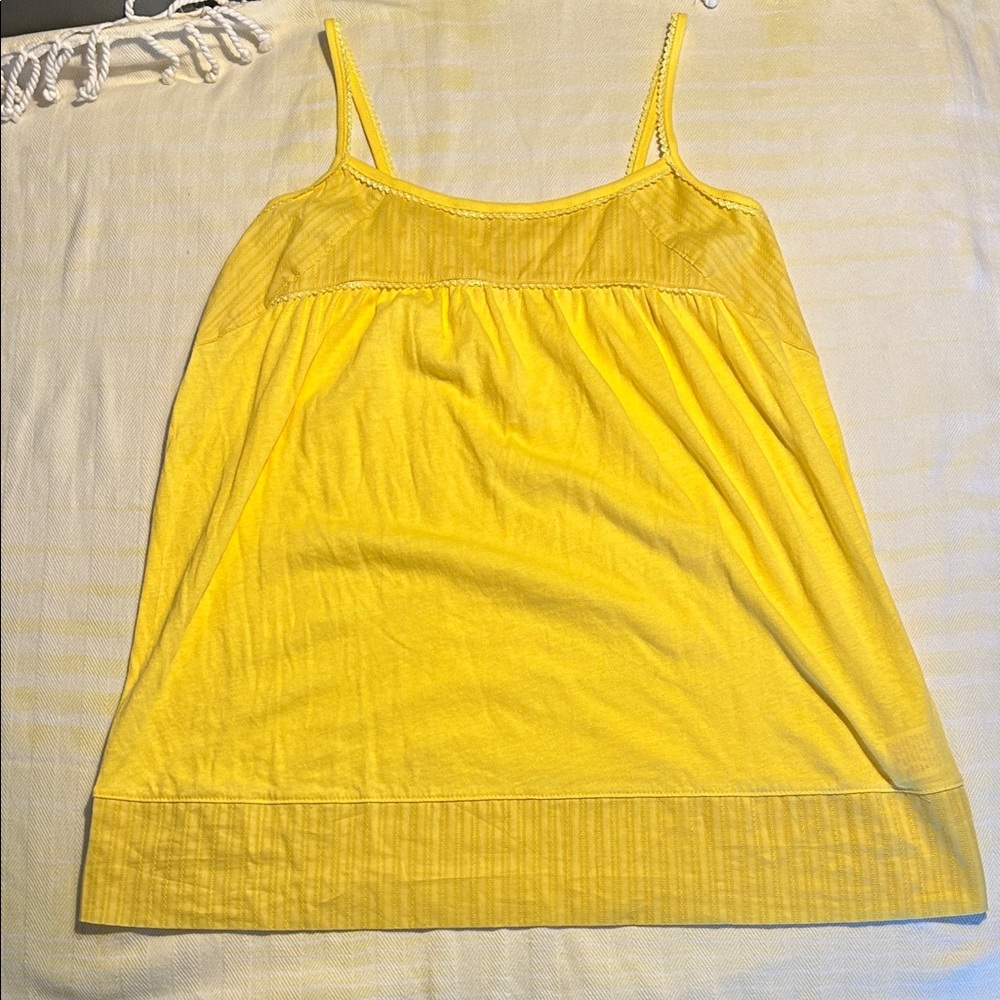 Mossimo Yellow Spaghetti Strap Women’s Tank Top size S